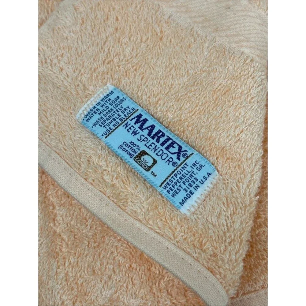 Vtg Martex Splendor Bath Towel Sheets 36x70